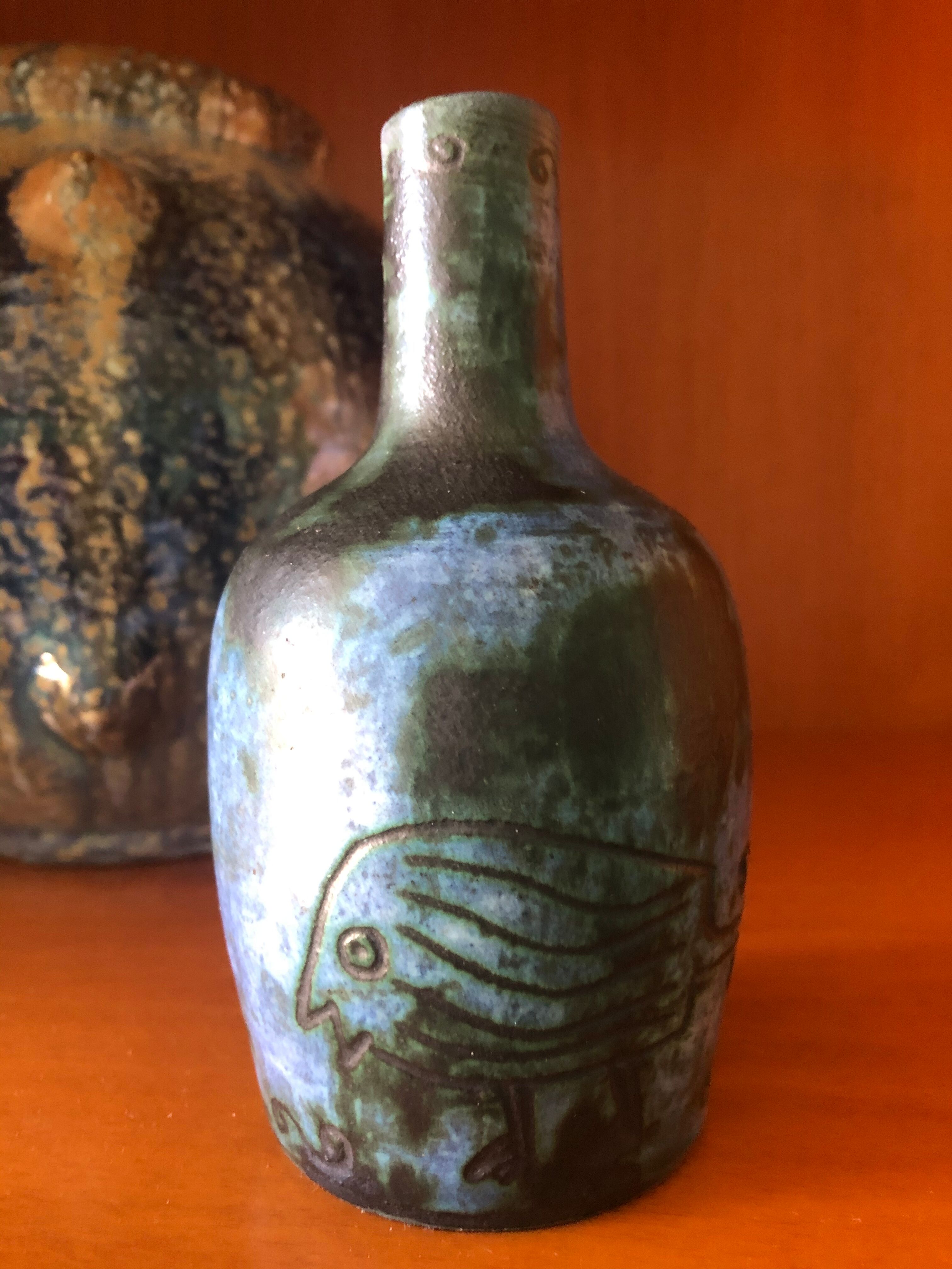 Ceramic vase signed Jacques Blin around 1950