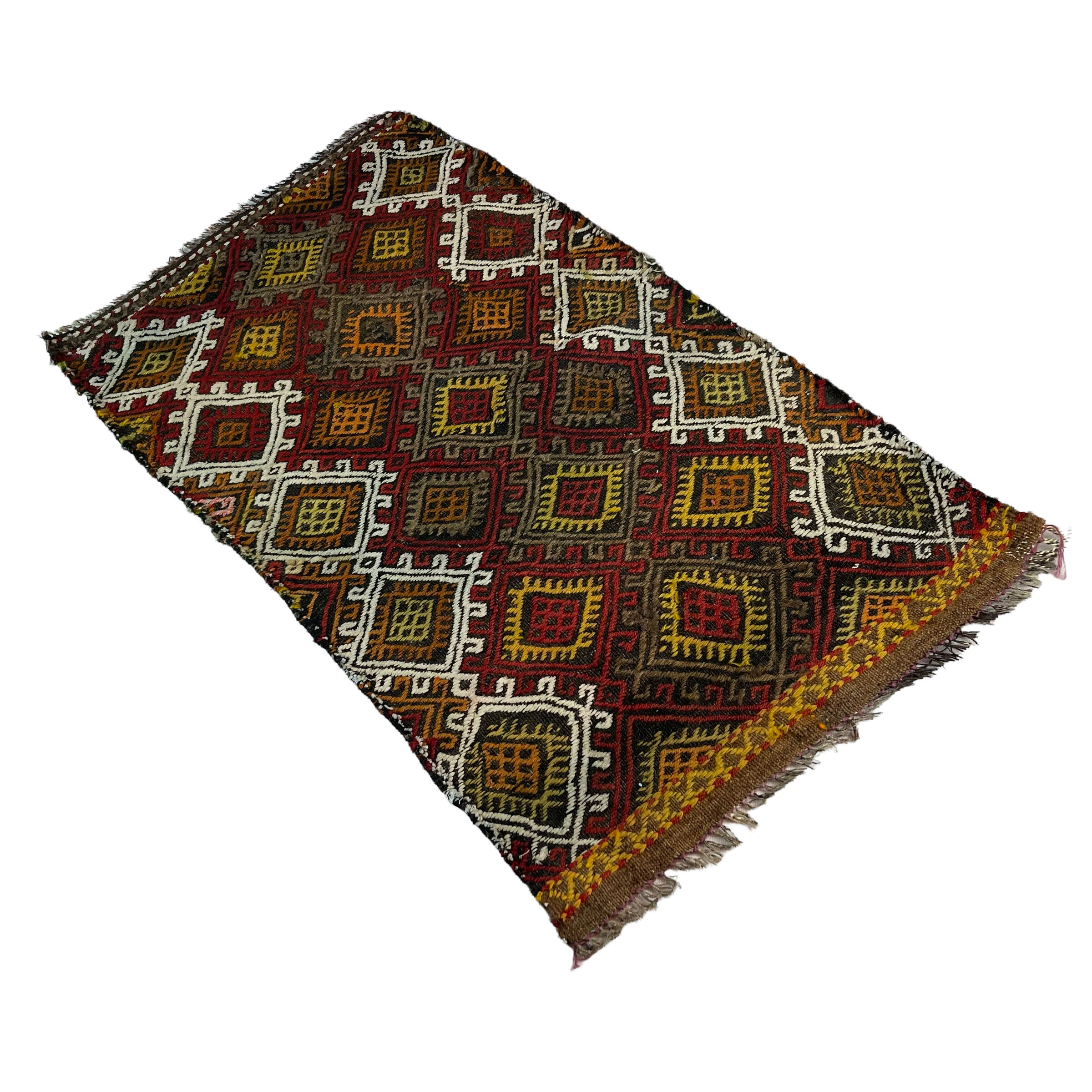Vintage turkish kilim rug , 103 x 56 cm