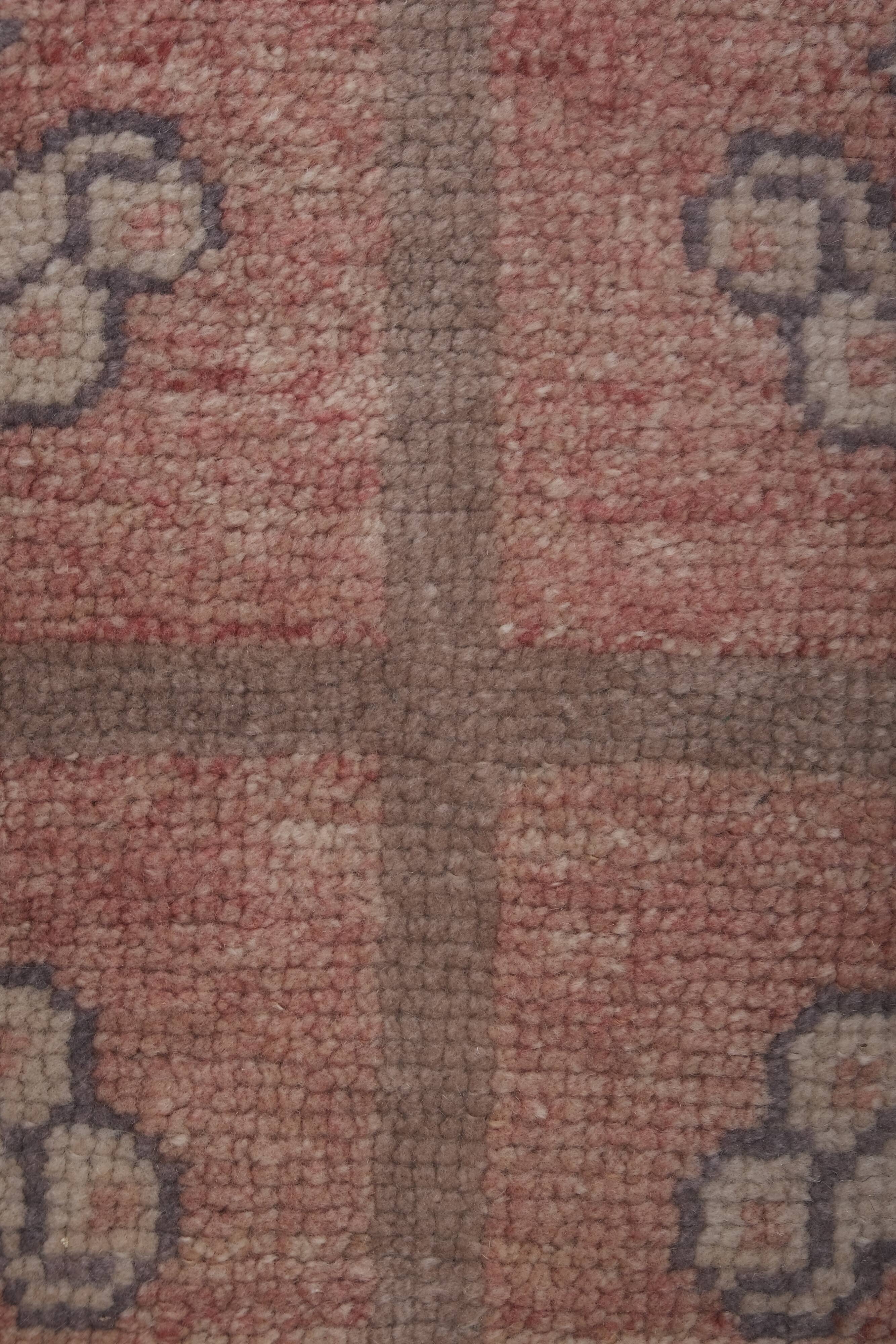 Vintage Turkish rug from Oushak, hand-woven 92x168 cm