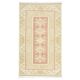 1970s Vintage Turkish Oushak Handmade Wool Cotton Beige Area Rug 153x260