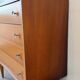 Vintage oak commode from the 1960s.