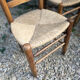 Set de4 chaises paillées