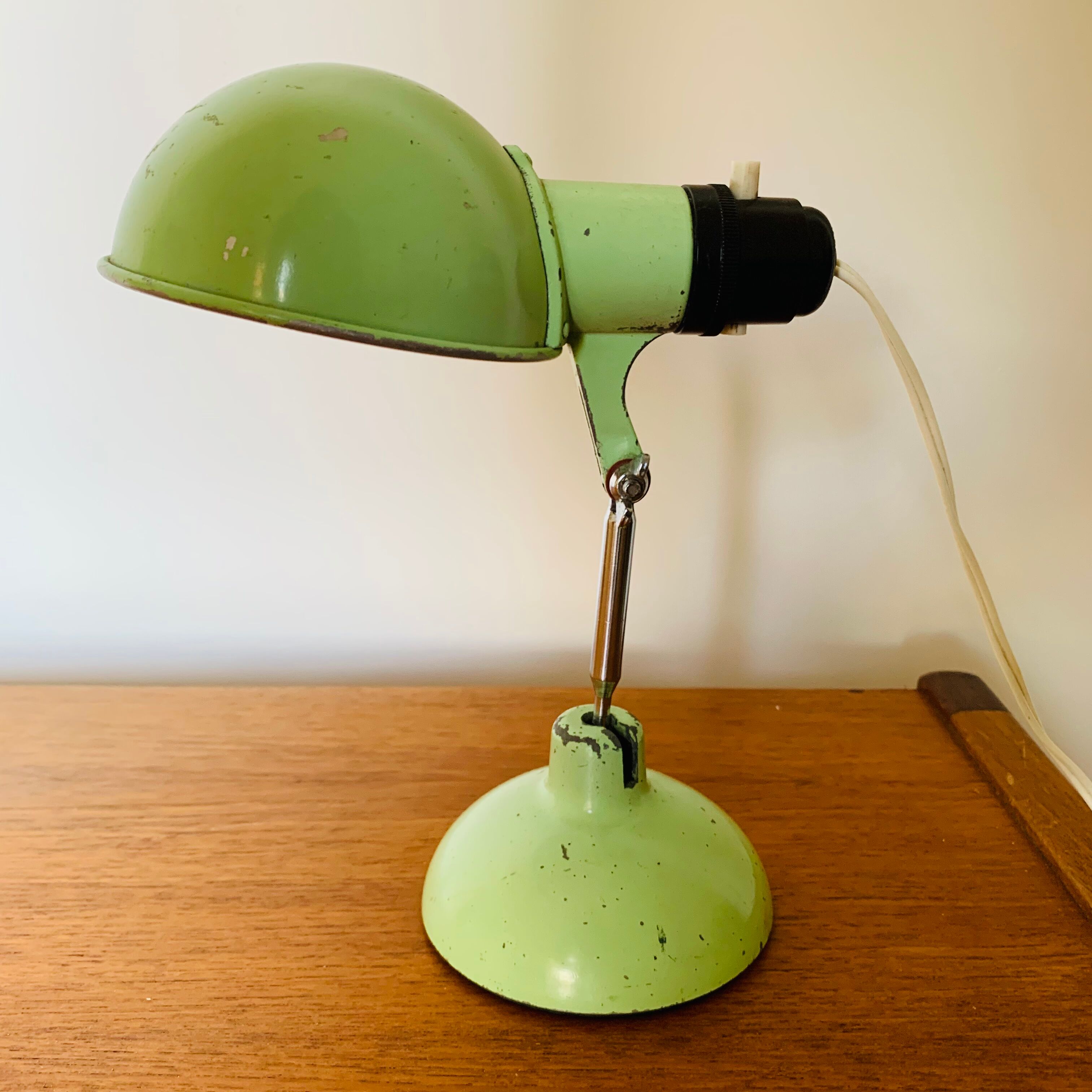 Vintage travel folding lamp Metek 1950
