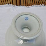 Limoges Ancien Compotier coupe sur pied décor Japonisant