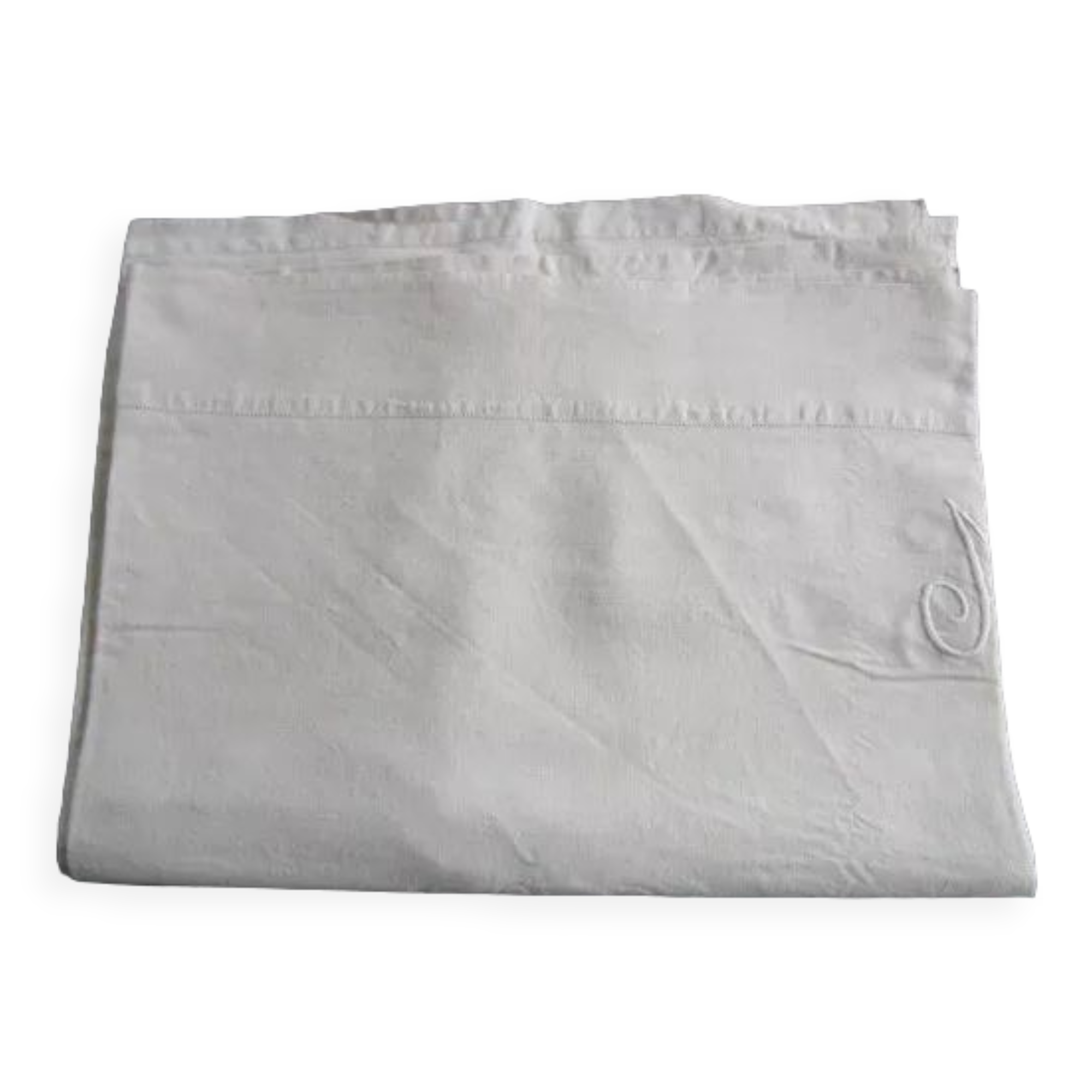 Old sheet 340x220cm - monogrammed ML