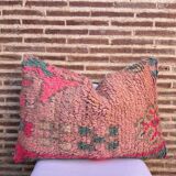 Magnifique coussin Kilim berbère vintage du Maroc