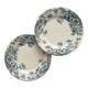 2 Gien "Anemones" ironstone dessert plates