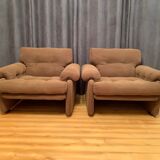 Pair of Coronado armchairs, designed by Tobia Scarpa, C&B Italia, 1960s