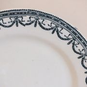 Set 6 flat plates in Iron Earth Salins Garland Louis XVI - Lot 9