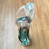 Vintage art glass vase by Max Verboeket for Kristalunie Maastricht, 1970s