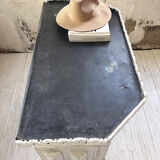 White patina and zinc counter