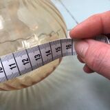 Paire de globes tulipes ambrés