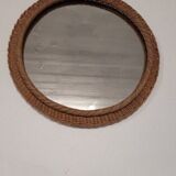 Vintage rattan mirror