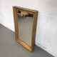 Miroir rectangulaire mural doré