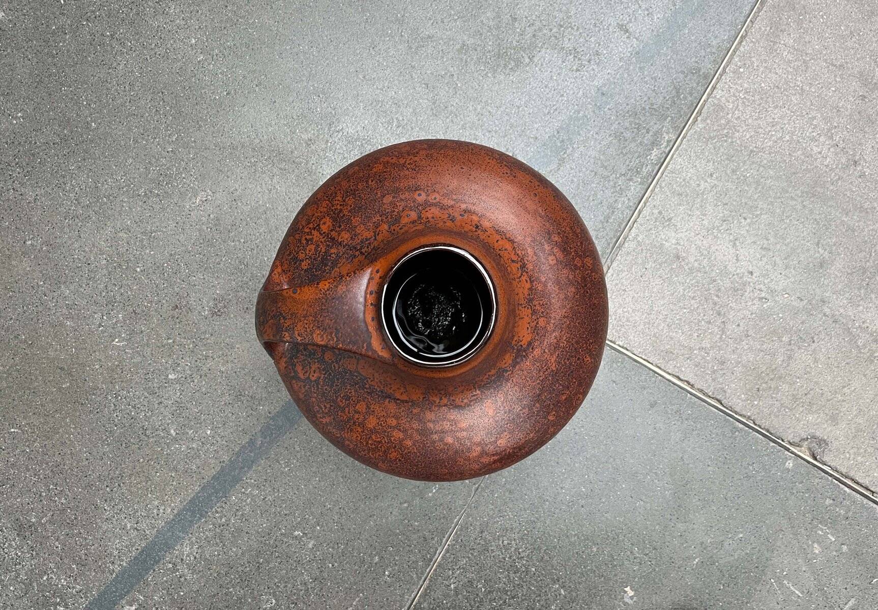 Grand vase sur pied en céramique West German style milieu du siècle de Carstens Tönnieshof, années 1960