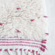 Berber carpet Blessed Ouarain with pink dots fushia and white