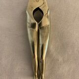 Pair of nutcrackers or anthropomorphic hazelnuts in bronze