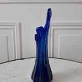 Soliflore in king blue glass paste