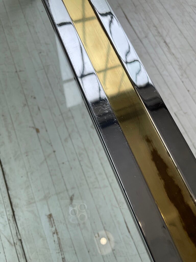 Brass chrome coffee table