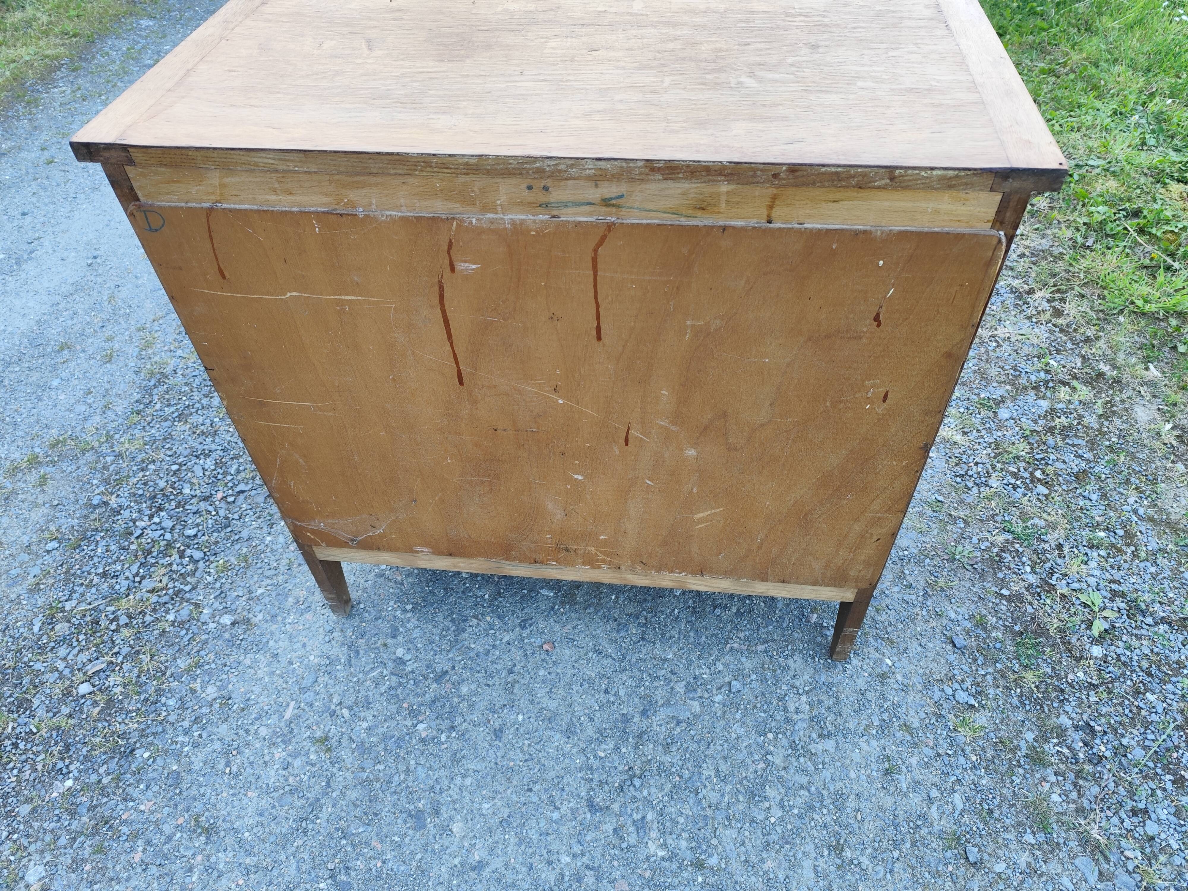 Vintage 4-drawer bamboo rattan chest of drawers
