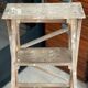 Vintage wood stepladder