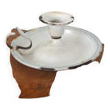 Enamelled candle holder