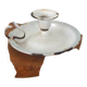 Enamelled candle holder