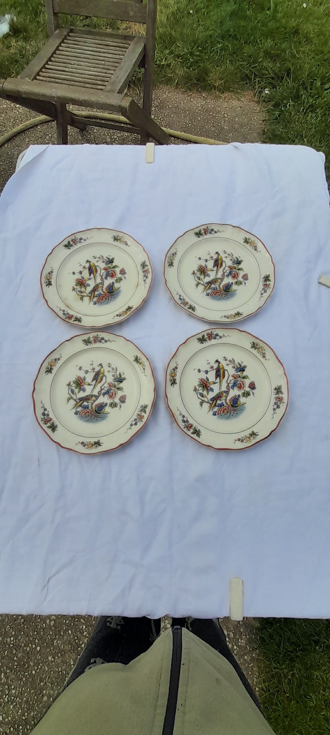 4 dessert plates Villeroy & Boch model Phoenix diam 19 cm