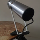 brushed metal spot clamp lamp 1970
