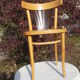 Set of 4 chairs wooden coffee multicore gold and black