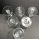 6 glasses on foot with water or wine