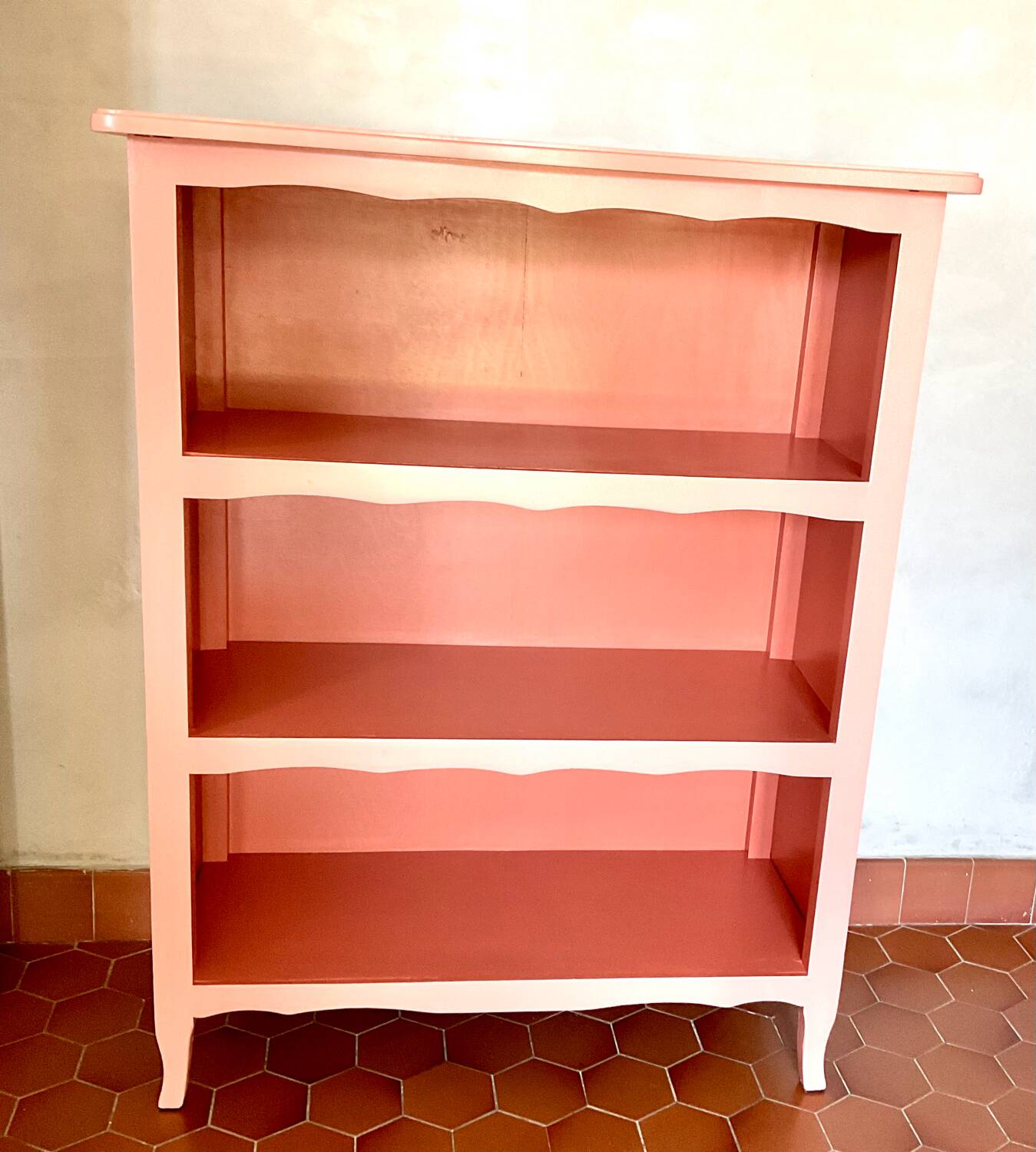 Bibus vintage terracotta bookcase