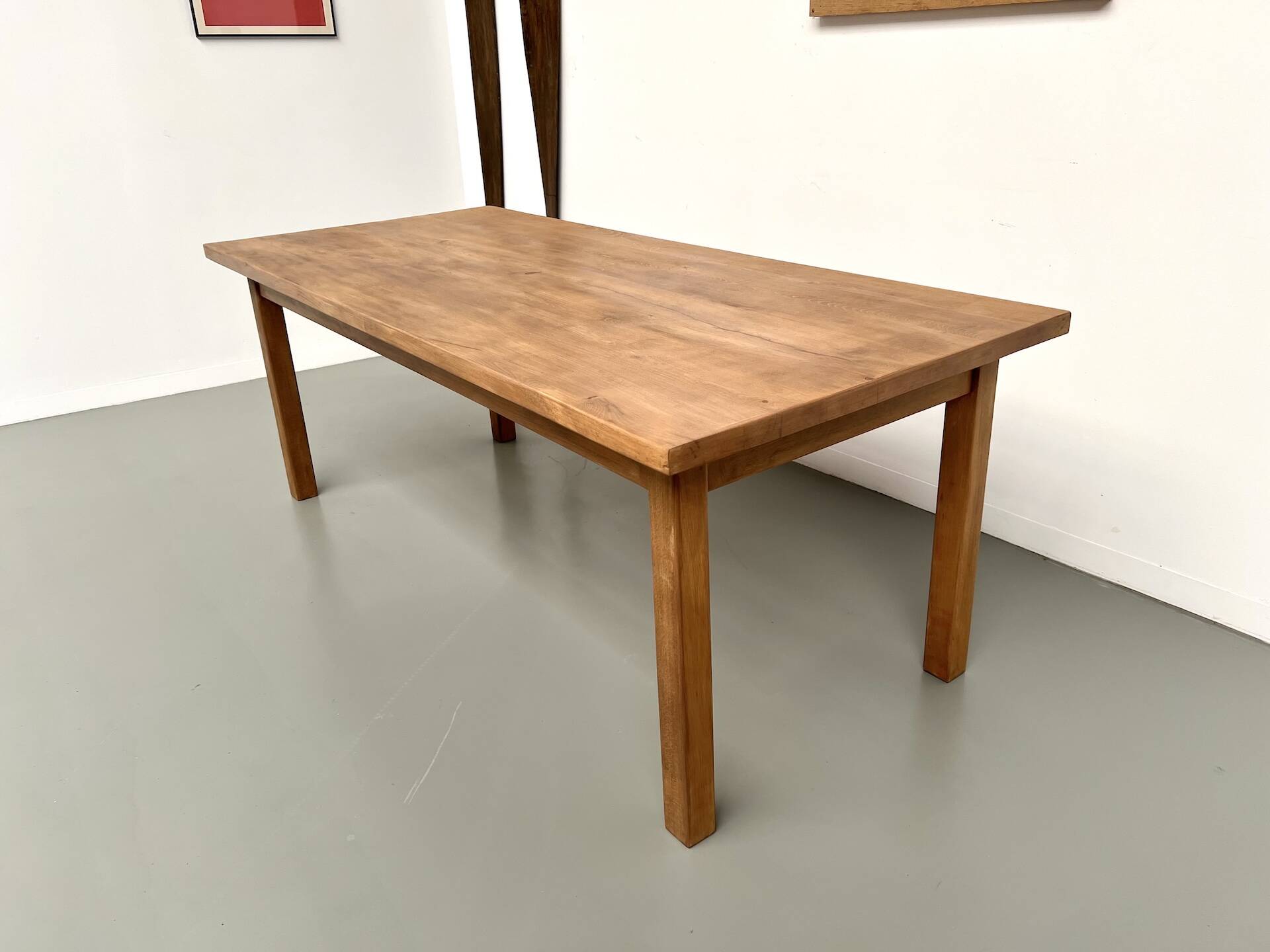Solid beech farmhouse table