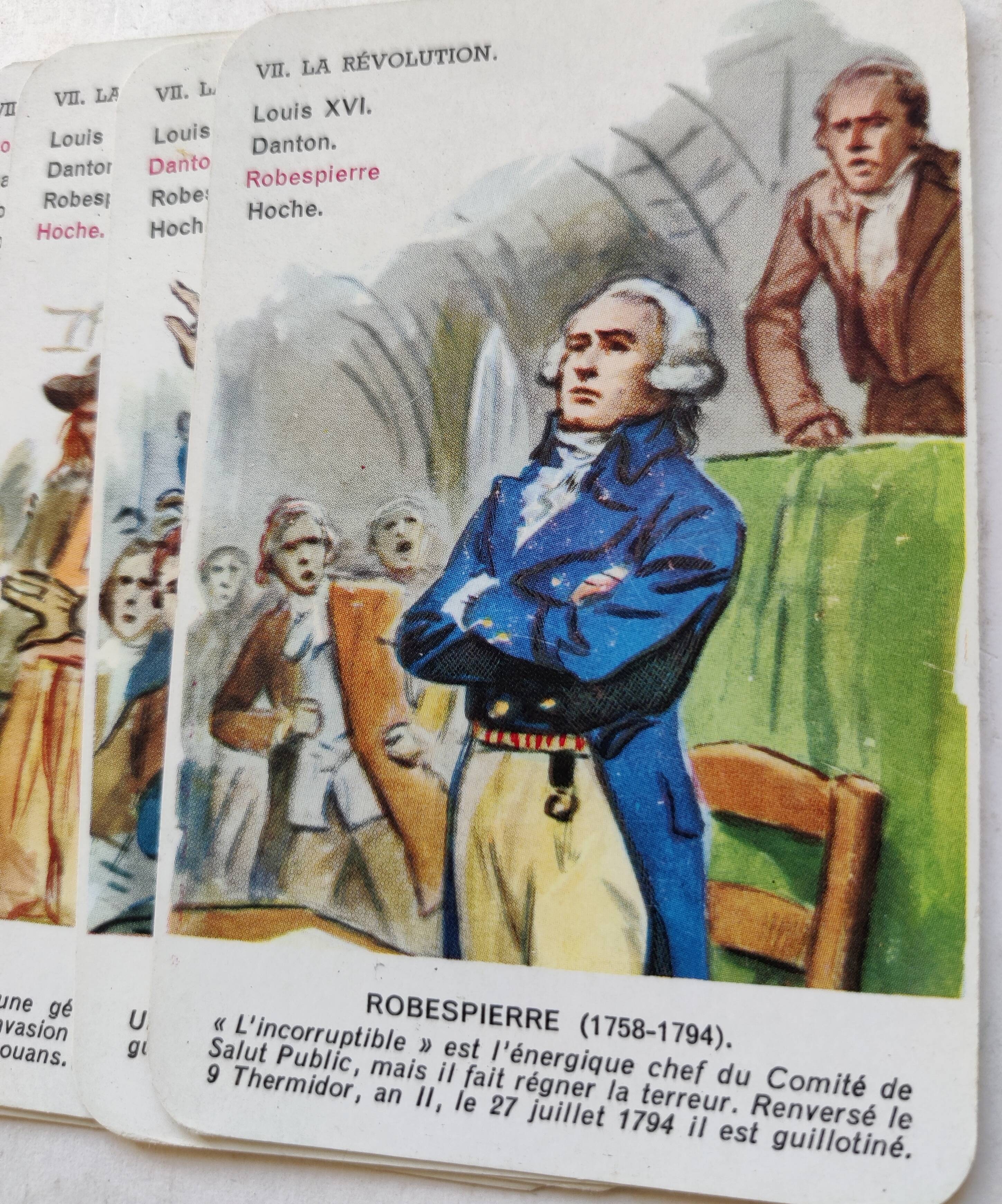 Ancient game of families kings and figures of the history of France