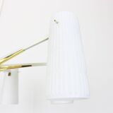 Large Italian glass chandelier, Stilnovo, 1950s