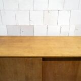 Credenza in legno e ferro Leonardo Fiori per ISA Bergamo Italia Anni '50