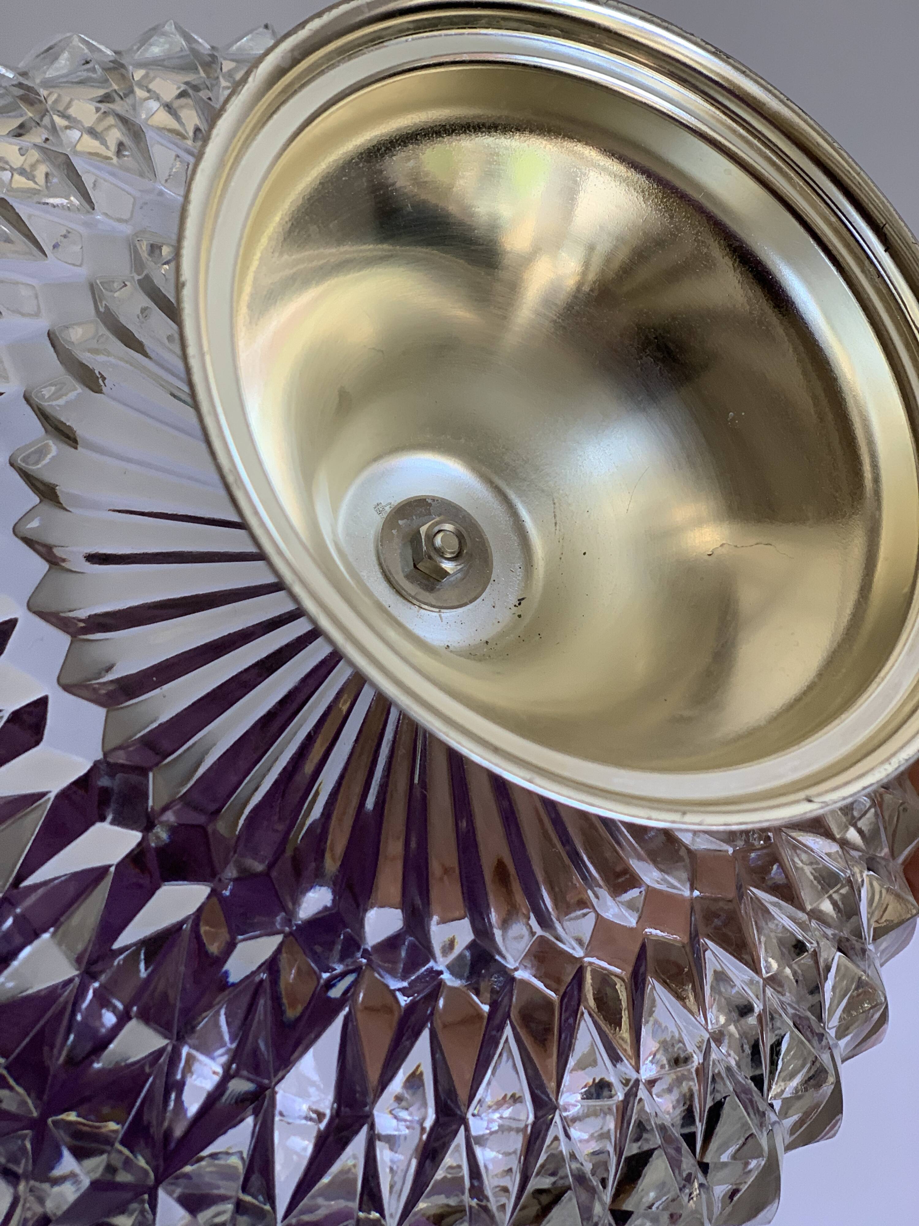 Crystal and silver cup