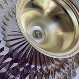 Crystal and silver cup