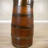 Oak Barrel Umbrella Stand, Early 20th Century
