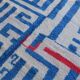 Moroccan Berber blessed ouarain rug modern blue and white