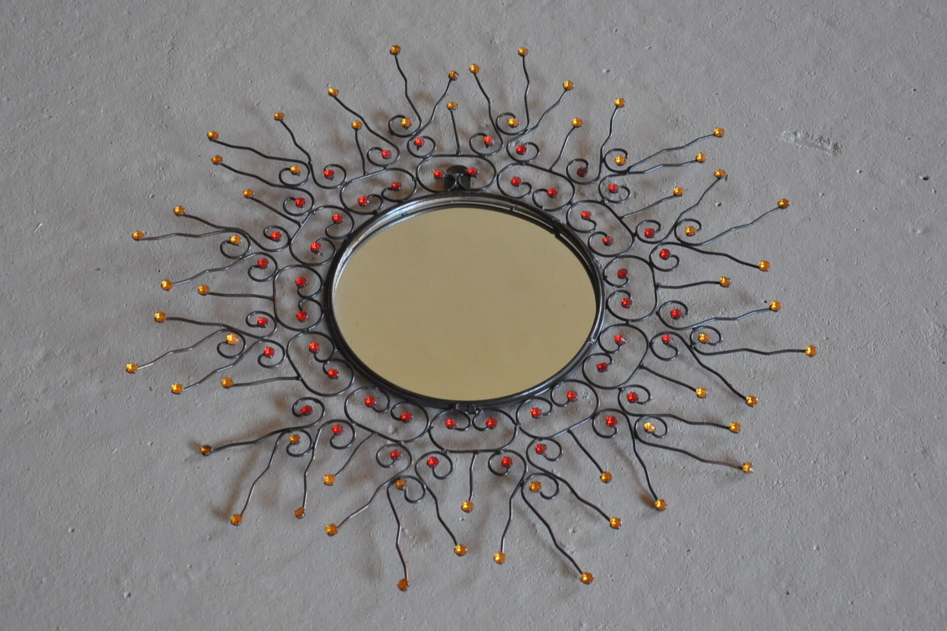 Vintage sun mirror wire