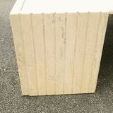 Coffee table drop travertine design 1970 vintage
