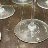 6 Baccarat champagne flutes, grand siècle crystal, Laurent Perrier