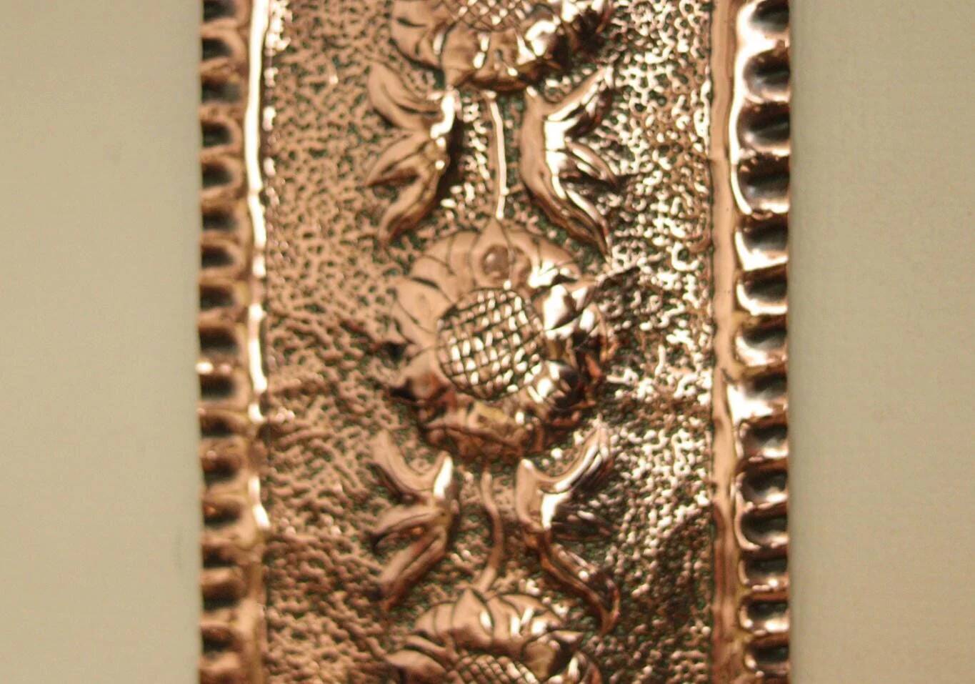 Single mid-century Swedish copper sconce