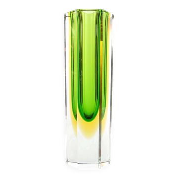 Sommerso vase, Murano glass, designed by F. Poli, Italy, 1950s