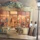 Oil Painting Panel Scene Parisian Street Paris Antique Romantic