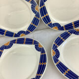 6 Flat plates Vintage france Badonviller