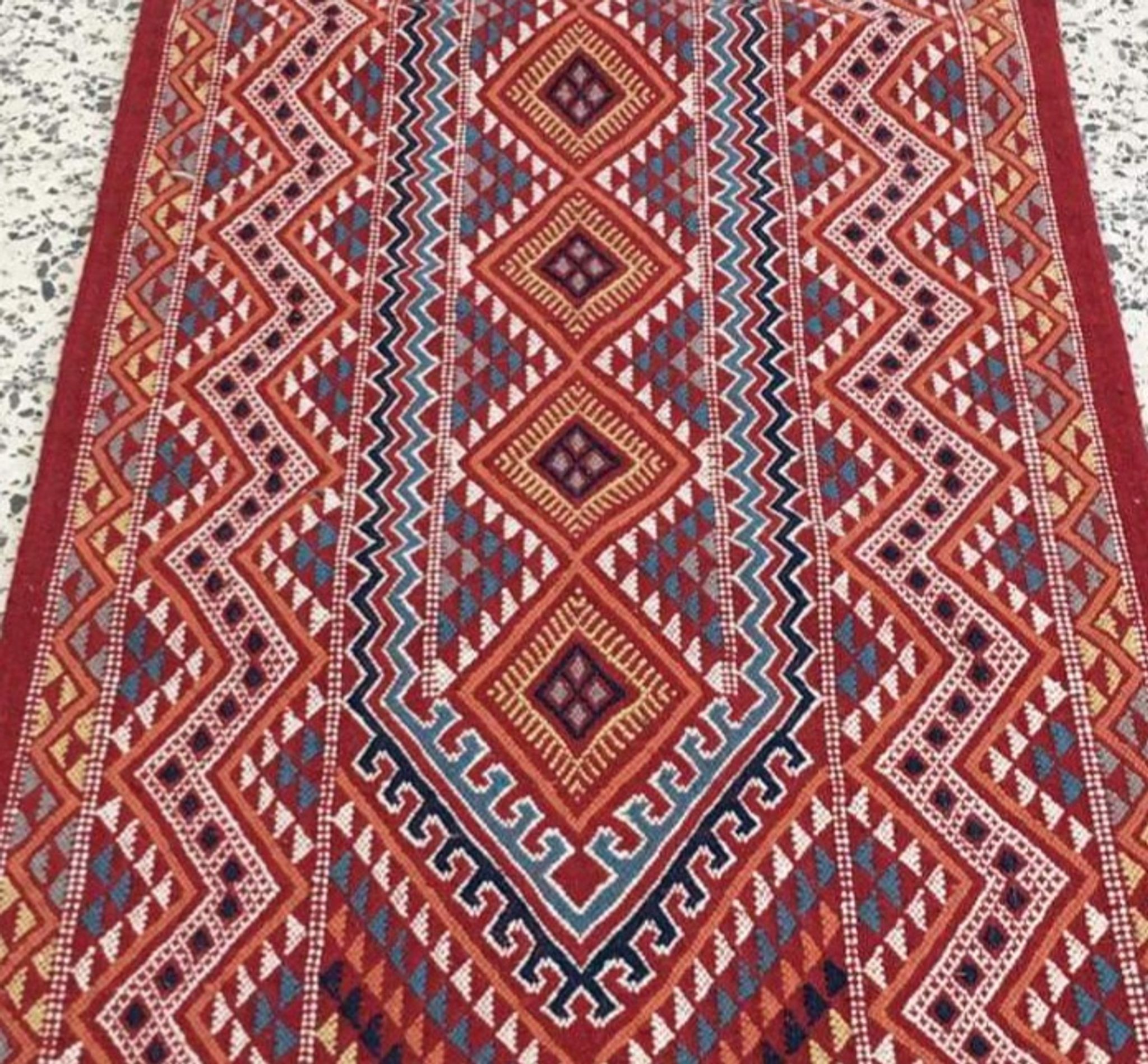 Corridor multicolored margoum carpets traditional hand