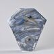 Painted porcelain vase, La Borne workshop, France, circa 1990