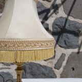 Classic lamp with fringed shade